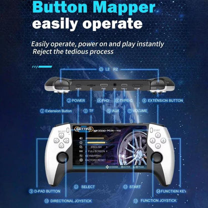 SF3500 Retro Handheld Game Console 5-Inch IPS Sceen with FHD HDMI Output & Keymapping, SF3500