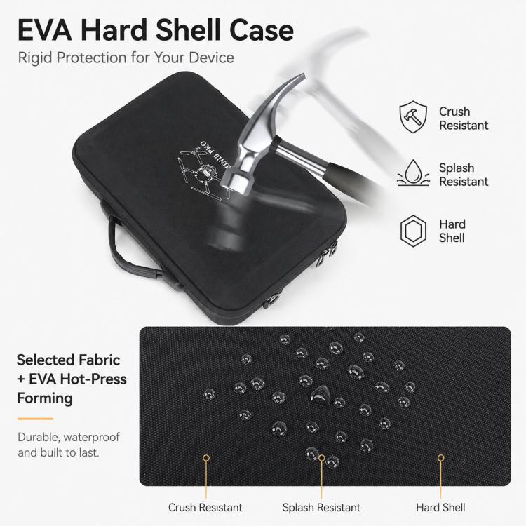For DJI Mini 5 Pro Fly More Combo BKano Hard Shell Carrying Case Handbag With Shoulder Strap Compatible with RC 2/RC-N3