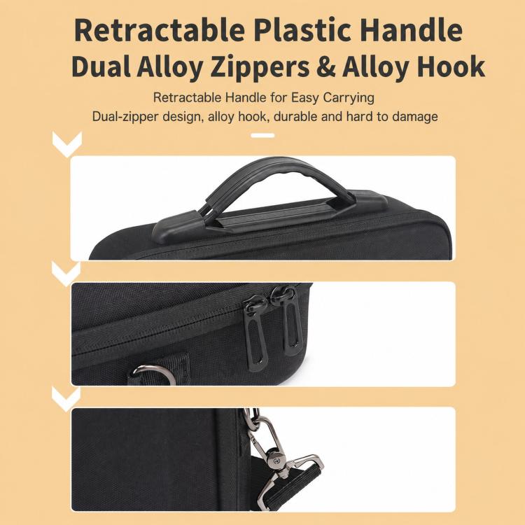 For DJI Mini 5 Pro Fly More Combo BKano Hard Shell Carrying Case Handbag With Shoulder Strap Compatible with RC 2/RC-N3