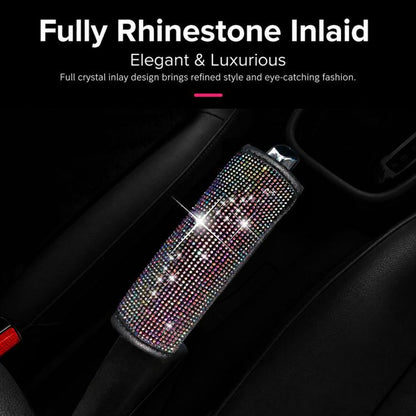 Bling Rhinestone Car Handbrake Cover Sparkly Crystal Emergency Brake Lever Protector