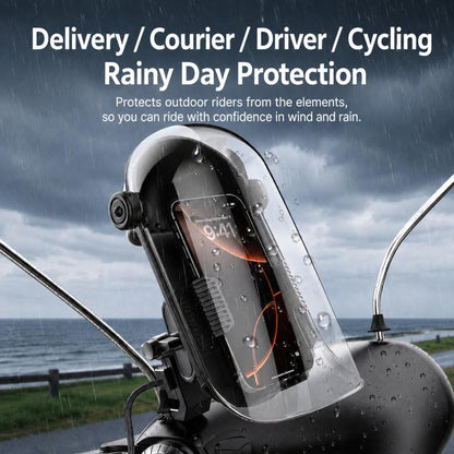 Motorcycle & Electric Scooter Phone Mount With Sunshade Rainproof Cover, ZYM-MT, ZYM-MTC, ZYM-MTH, ZYM-MTHC, ZYM-DC