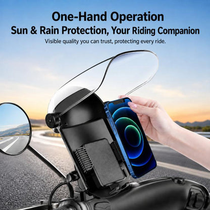 Motorcycle & Electric Scooter Phone Mount With Sunshade Rainproof Cover, ZYM-MT, ZYM-MTC, ZYM-MTH, ZYM-MTHC, ZYM-DC