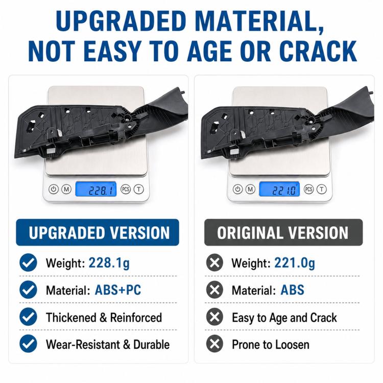 For BMW 5 Series G68 Left-hand Drive Seat Side Bracket Cover 52105B360D1 / 52105B360D2, Original Model L Black, Original Model R Black, Original Model L Gray, Original Model R Gray, Improved Model L Black, Improved Model R Black, Improved Model L Gray