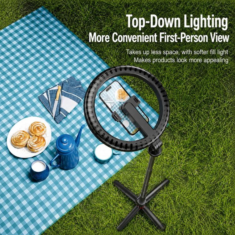 2.3m Floor Stand Selfie Stick With Live Streaming Fill Light For Cell Phone, 3-Color Stainless Steel Tube, RGB Stainless Steel Tube, 3-Color Aluminum Alloy Tube, RGB Aluminum Alloy Tube
