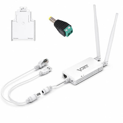 Industrial Serial To WiFi Ethernet Converter 2.4G 300Mbps Wireless Bridge Router, VONETS VAP11S-232 External Antenna, VONETS VAP11S-D232 Internal Antenna