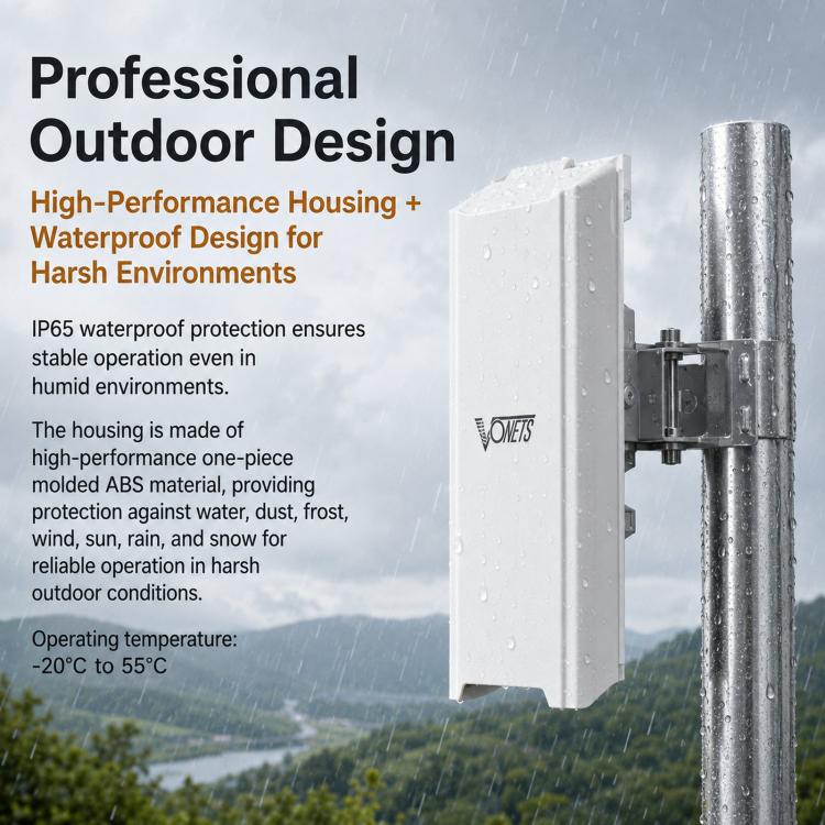 VONETS VBGO-5G Outdoor 5G Wireless CPE Bridge 1800Mbps Point To Point Long Range WiFi Access Point PoE, VBGO-5G