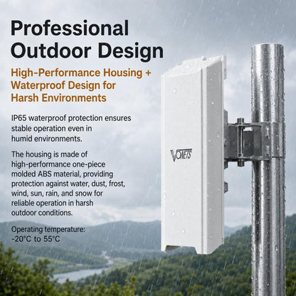 VONETS VBGO-5G Outdoor 5G Wireless CPE Bridge 1800Mbps Point To Point Long Range WiFi Access Point PoE, VBGO-5G