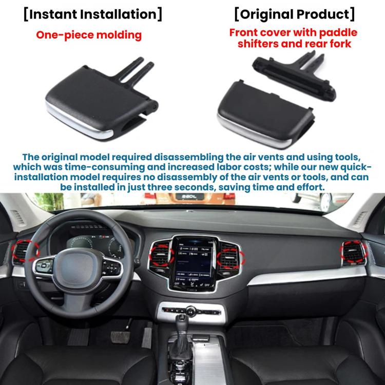 For Volvo Left-Hand Drive Quick-Install Air Conditioning Vent Paddle Shifters 32348330, XC90, V90 Rear Seats