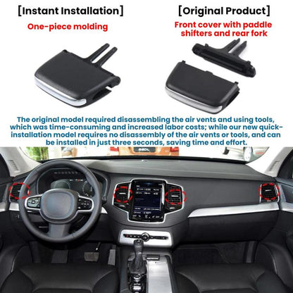 For Volvo Left-Hand Drive Quick-Install Air Conditioning Vent Paddle Shifters 32348330, XC90, V90 Rear Seats