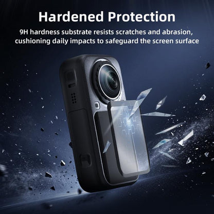 For Insta360 X6 BRDRC Dustproof Tempered Glass Screen Protector