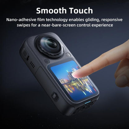 For Insta360 X6 BRDRC Dustproof Tempered Glass Screen Protector