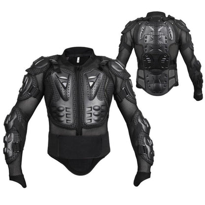 Motorcycle Body Armor Jacket Full Body Protective Gear with Removable Spine Back Protector, S, M, L, XL, XXL, XXXL, 4XL