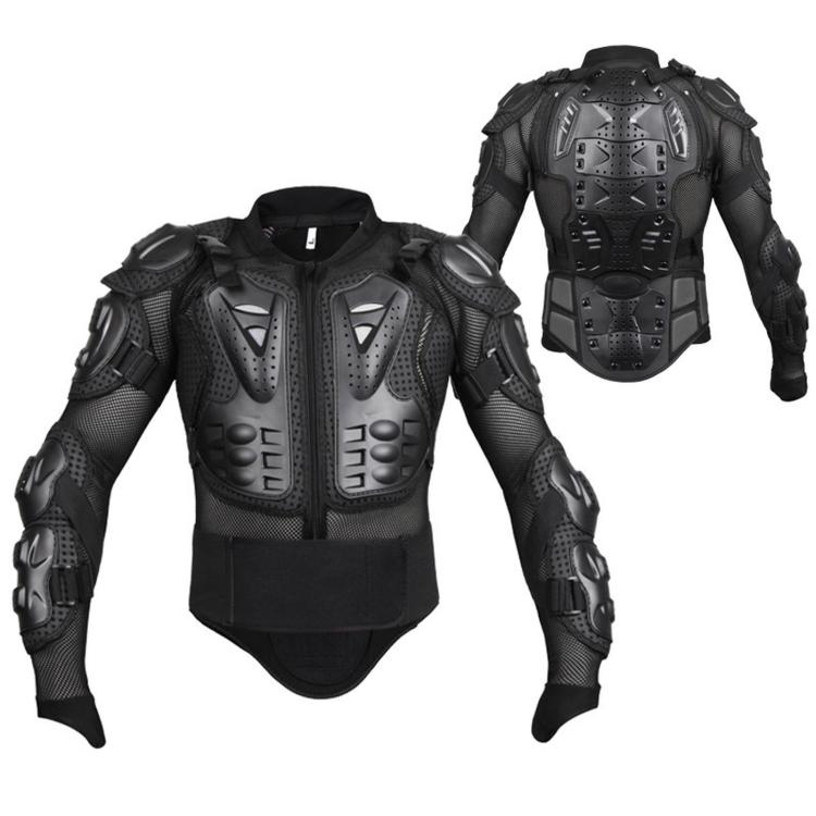 Motorcycle Body Armor Jacket Full Body Protective Gear with Removable Spine Back Protector, S, M, L, XL, XXL, XXXL, 4XL