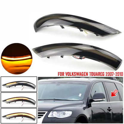 For Volkswagen Touareg 2007-2010 Dynamic LED Side Mirror Turn Signal Light Assembly 1 Pair, For Volkswagen Touareg 2007-2010