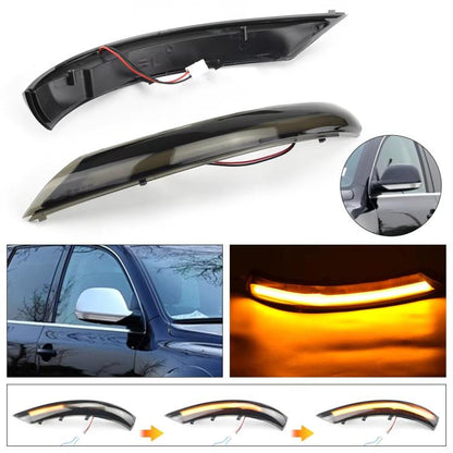 For Volkswagen Touareg 2007-2010 Dynamic LED Side Mirror Turn Signal Light Assembly 1 Pair, For Volkswagen Touareg 2007-2010