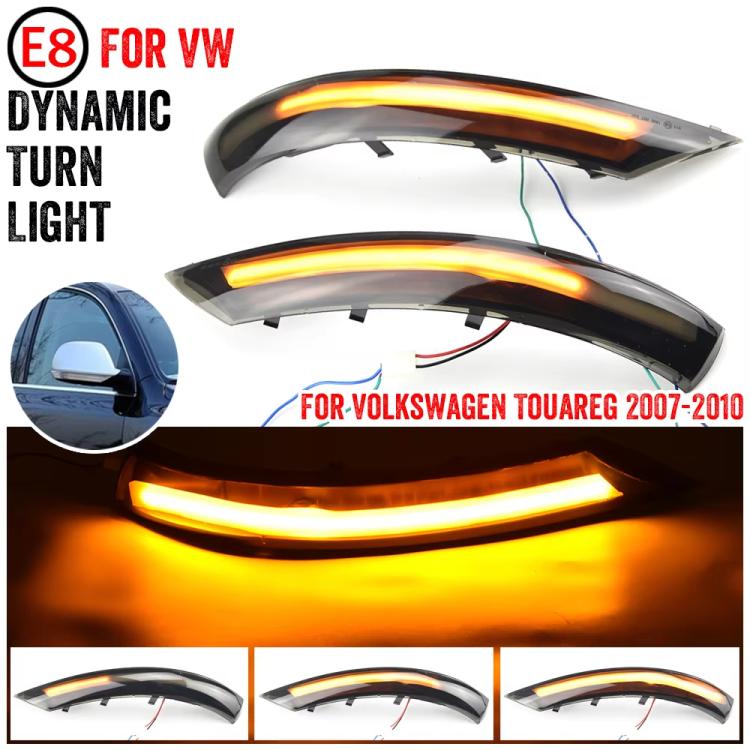 For Volkswagen Touareg 2007-2010 Dynamic LED Side Mirror Turn Signal Light Assembly 1 Pair, For Volkswagen Touareg 2007-2010