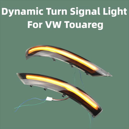 For Volkswagen Touareg 2007-2010 Dynamic LED Side Mirror Turn Signal Light Assembly 1 Pair, For Volkswagen Touareg 2007-2010