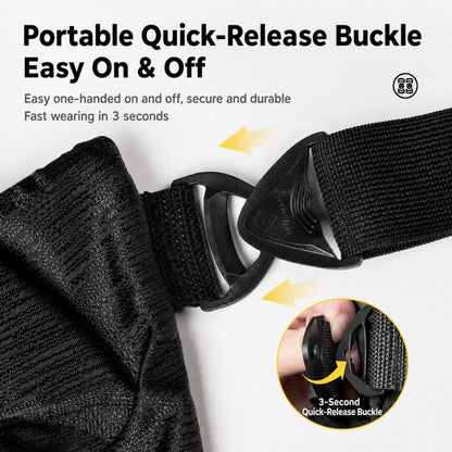 Motorcycle Riding Protective Gear with Quick Release Buckle, SULAITE Knee Pads 2-Piece Set, SULAITE Elbow Pads 2-Piece Set, SULAITE Knee & Elbow 4-Piece Set