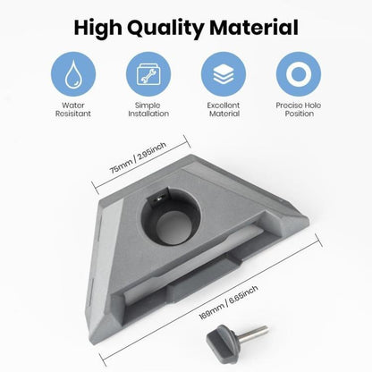 For Starlink Mini Pipe Adapter Mount Weather-Resistant Pole Bracket Holder for RV Roof Wall, Pipe Adapter