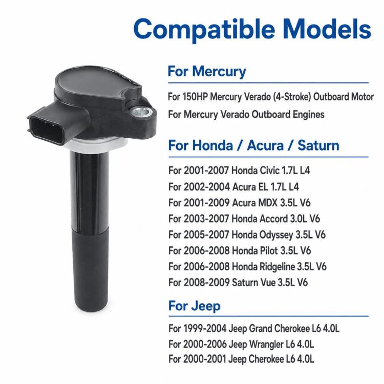For Honda / Jeep Ignition Coils GN10168 / 12582000 / 19005251 / 339-880615T01, For Honda / Jeep