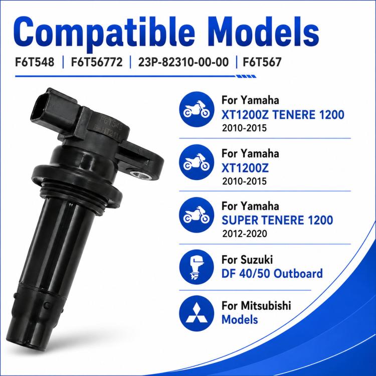 For Yamaha / Suzuki Motorcycle Ignition Coil F6T548 / F6T56772 / 23P-82310-00-, For Yamaha / Suzuki