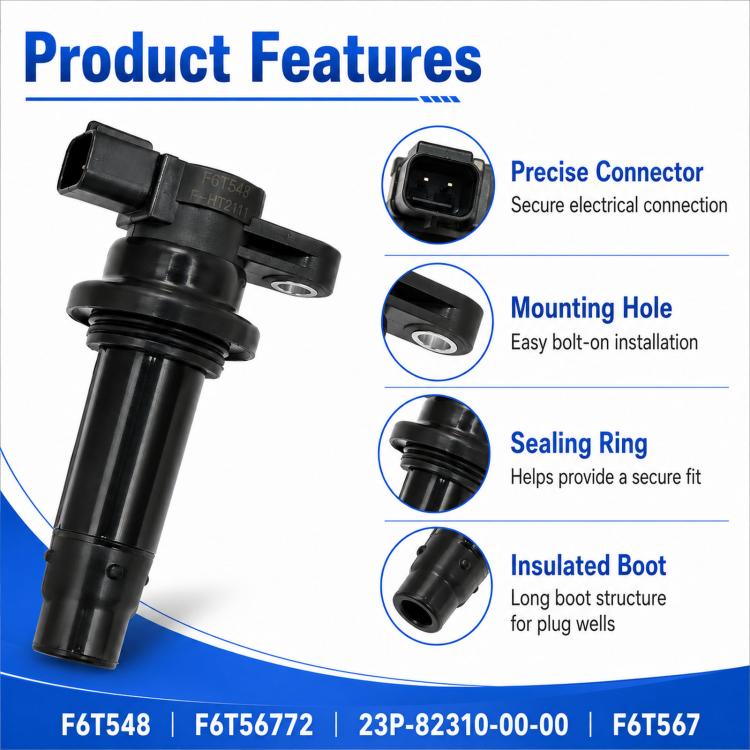 For Yamaha / Suzuki Motorcycle Ignition Coil F6T548 / F6T56772 / 23P-82310-00-, For Yamaha / Suzuki