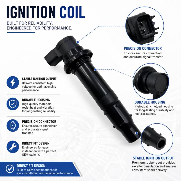 For Yamaha Ignition Coil 5VY-82310-00-00 F6T558 DQG3199A, For Yamah