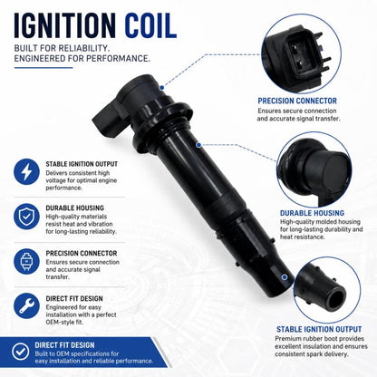 For Yamaha Ignition Coil 5VY-82310-00-00 F6T558 DQG3199A, For Yamah