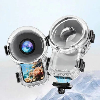 For Insta360 X6 Magnetic Quick Release Waterproof Housing 360 Panoramic 60m Dive Case, 360 Panoramic Magnetic