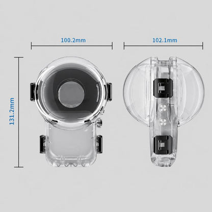 For Insta360 X6 Magnetic Quick Release Waterproof Housing 360 Panoramic 60m Dive Case, 360 Panoramic Magnetic