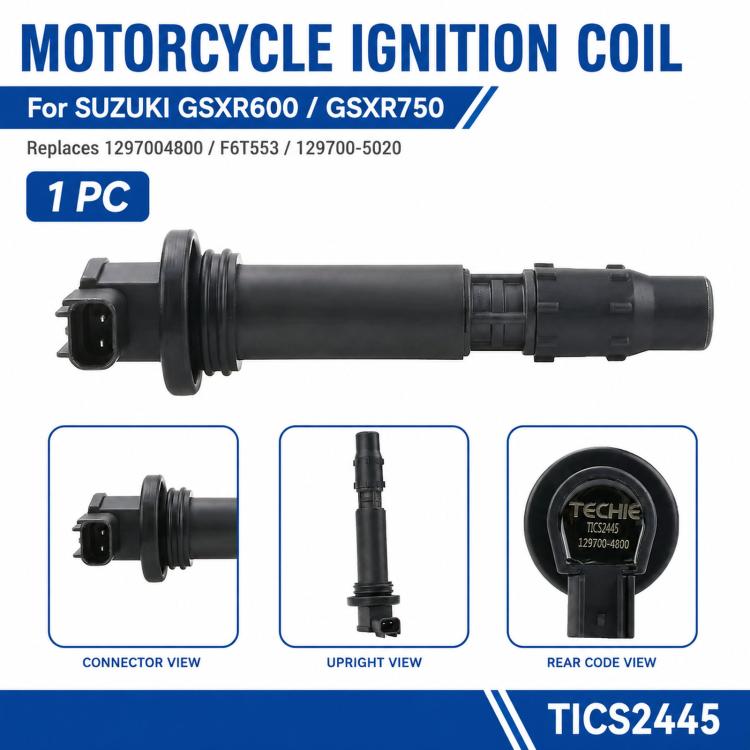 For Suzuki GSX-R600 / GSX-R750 Motorcycles Ignition Coil 1297004800 / F6T553 / 129700-5020, For Suzuki