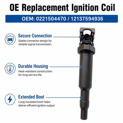 For BMW Ignition Coil 0221504470 / 12137594936