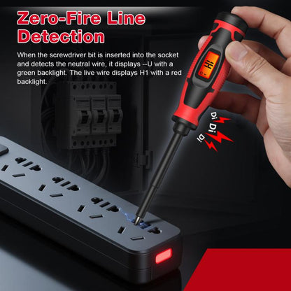 Digital Voltage Tester Screwdriver 6V-390V AC Non-Contact Voltage Detector Pen, HABOTEST HT95A-SL5, HABOTEST HT95A-PH1