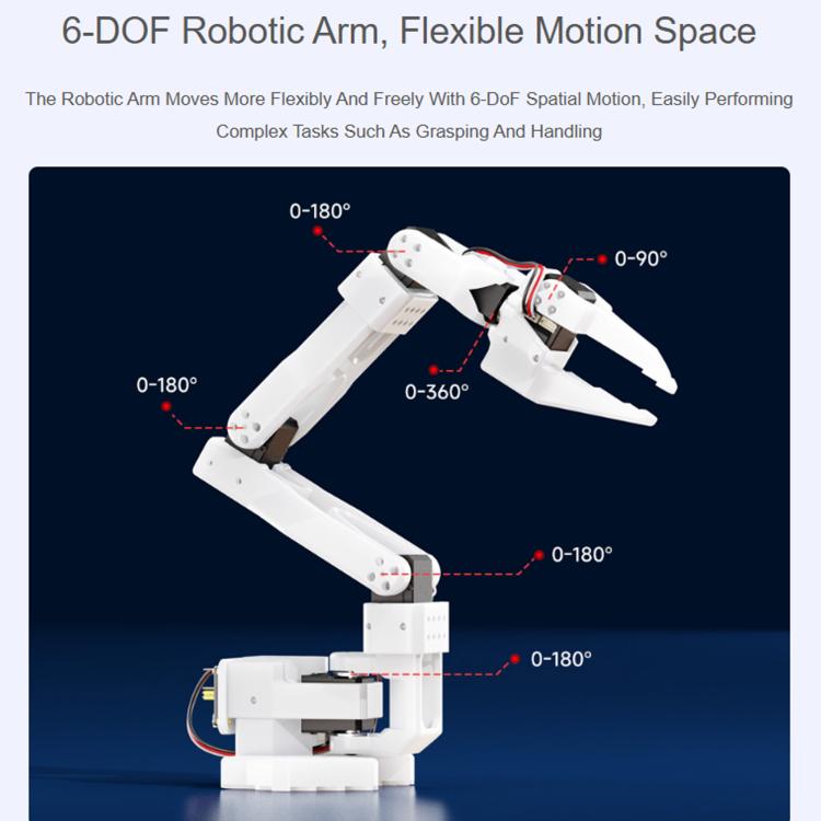WAVESHARE SO-ARM100 Open-Source 6-Axis Robotic Arm High-Torque Bus Servo, US Plug, UK Plug, EU Plug