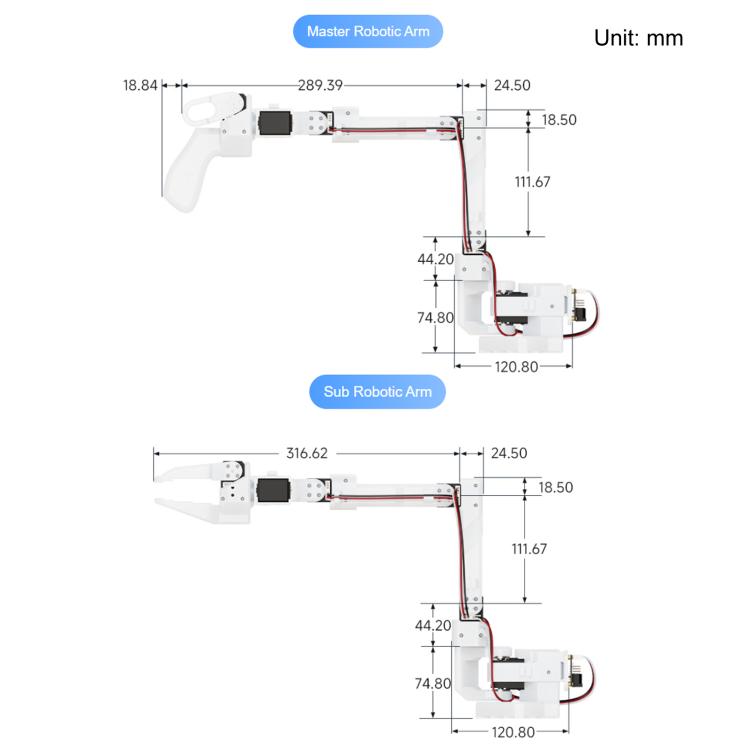 WAVESHARE SO-ARM100 Open-Source 6-Axis Robotic Arm High-Torque Bus Servo, US Plug, UK Plug, EU Plug