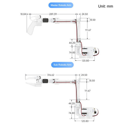 WAVESHARE SO-ARM100 Open-Source 6-Axis Robotic Arm High-Torque Bus Servo, US Plug, UK Plug, EU Plug