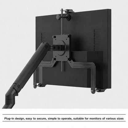 A2 Universal Computer LCD Monitor Robotic Arm Stand With Non-Hole Accessories