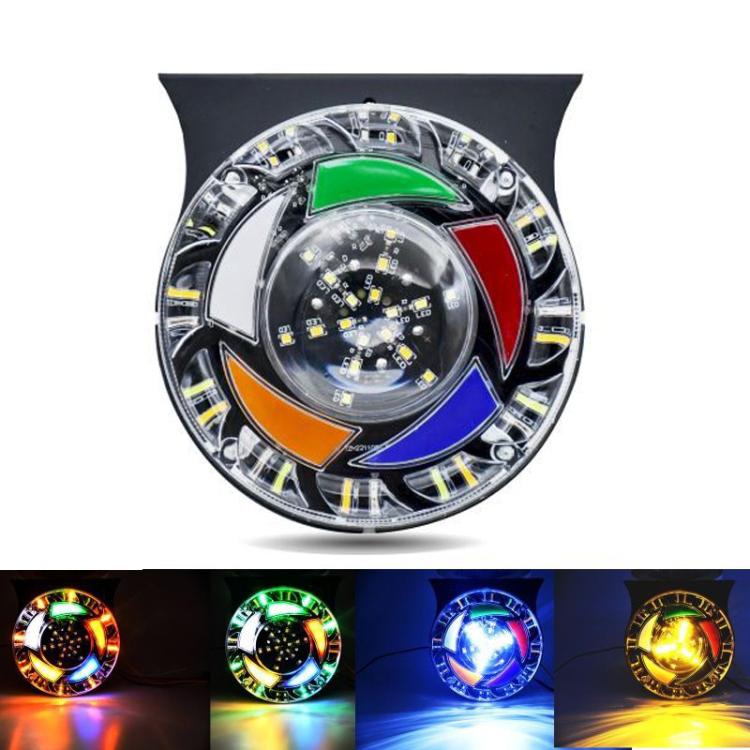 4-in-1 LED Truck Side Marker Light Assembly Warning Strobe Rear Fog Brake Turn Signal Lamp, 24V Cloud Style, 12V Cloud Style, 24V Dazzling Style, 12V Dazzling Style