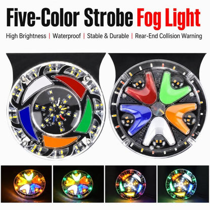 4-in-1 LED Truck Side Marker Light Assembly Warning Strobe Rear Fog Brake Turn Signal Lamp, 24V Cloud Style, 12V Cloud Style, 24V Dazzling Style, 12V Dazzling Style