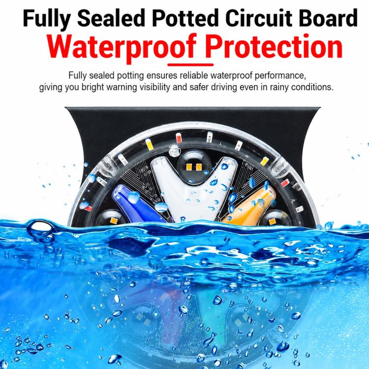 4-in-1 LED Truck Side Marker Light Assembly Warning Strobe Rear Fog Brake Turn Signal Lamp, 24V Cloud Style, 12V Cloud Style, 24V Dazzling Style, 12V Dazzling Style