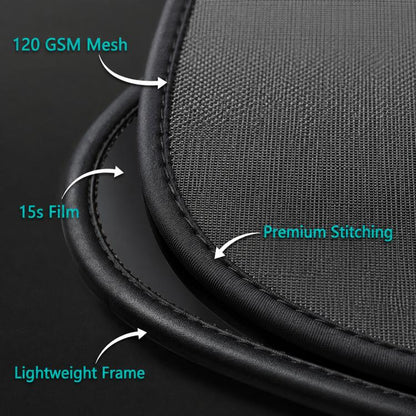 Car PVC Mesh Electrostatic Sunshade, 2 Black Films, 4 Black Films, 2 Translucent Films, 4 Translucent Films