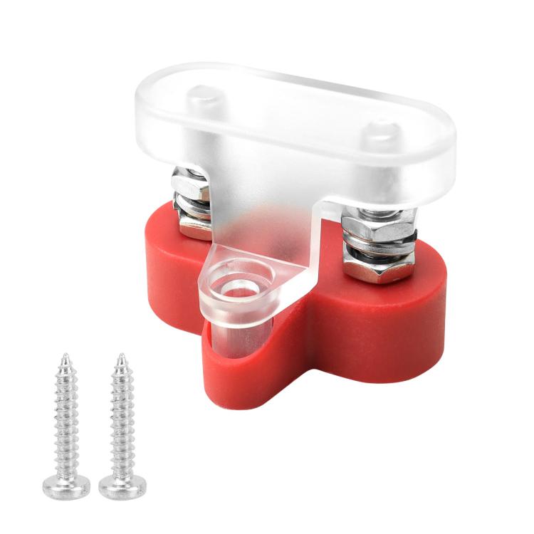 48V Car Yacht Heavy Duty Terminals With Transparent Cover, M6 Red Single Stud, M6 Black Single Stud, M6 Red Double Stud, M6 Black Double Stud, M6 Red Double Stud with Washer, M6 Black Double Stud with Washer, M8 Red Single Stud, M8 Black Single Stud