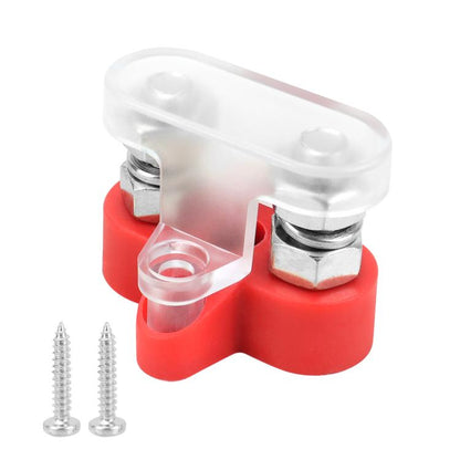 48V Car Yacht Heavy Duty Terminals With Transparent Cover, M6 Red Single Stud, M6 Black Single Stud, M6 Red Double Stud, M6 Black Double Stud, M6 Red Double Stud with Washer, M6 Black Double Stud with Washer, M8 Red Single Stud, M8 Black Single Stud