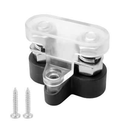 48V Car Yacht Heavy Duty Terminals With Transparent Cover, M6 Red Single Stud, M6 Black Single Stud, M6 Red Double Stud, M6 Black Double Stud, M6 Red Double Stud with Washer, M6 Black Double Stud with Washer, M8 Red Single Stud, M8 Black Single Stud