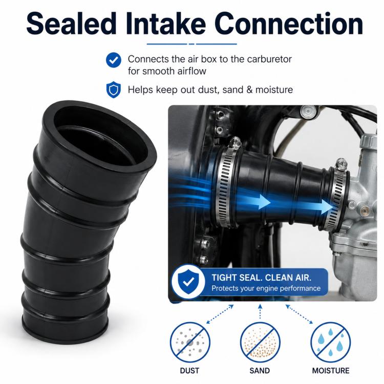 Air Filter Cleaner Intake Tube Duct Boot for Honda CT70 Trail 70 CT70H ST70 Mini Bike 17253-102-700, Duct Boot