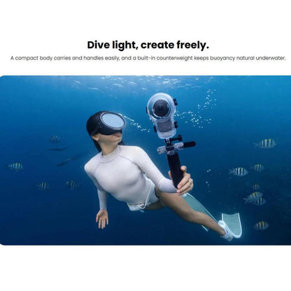For Insta360 X6 Original Professional Fully Invisible Diving Housing, 60m Waterproof, 60m Diving Housing