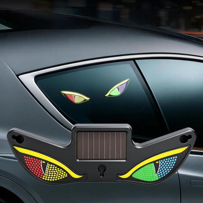 Car LED Wireless Solar-Powered Evil Eye Triangular Window Decorative Light, Y5, Y6, Y7