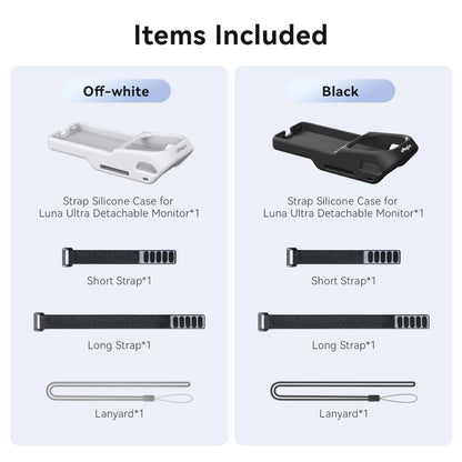 For Insta360 Luna Ultra Detachable Screen Monitor aMagisn Strap Silicone Case Adjustable Wristband Cover