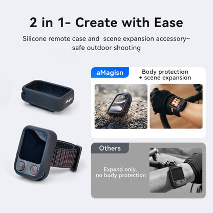 For DJI Osmo FrameTap aMagisn Strap Silicone Case Remote Monitor Adjustable Wristband Cover, aMagisn