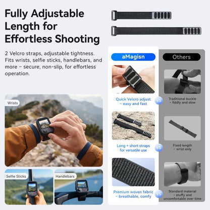 For DJI Osmo FrameTap aMagisn Strap Silicone Case Remote Monitor Adjustable Wristband Cover, aMagisn